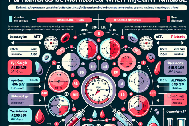 Qué parámetros vigilar en sangre al usar Turinabol inyectable