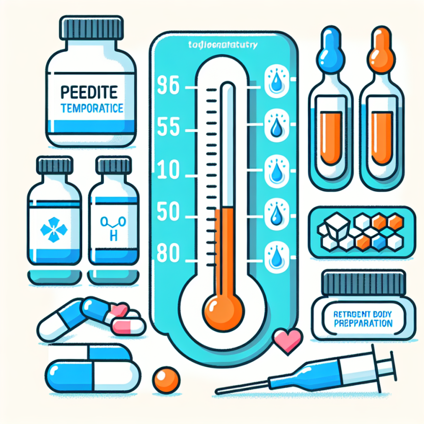 ¿Preparados de péptidos influye en la temperatura corporal?