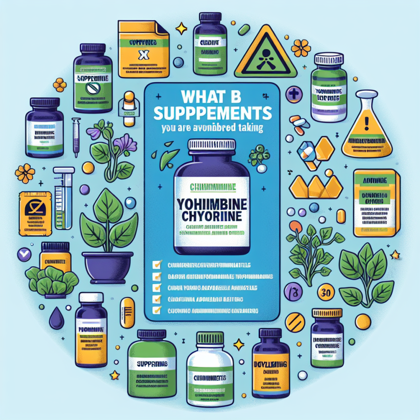Qué suplementos debes evitar al tomar Yohimbine chlorine