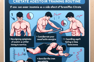 Cómo ajustar el entrenamiento si Citrato de toremifeno produce insomnio