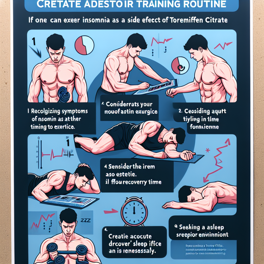 Cómo ajustar el entrenamiento si Citrato de toremifeno produce insomnio