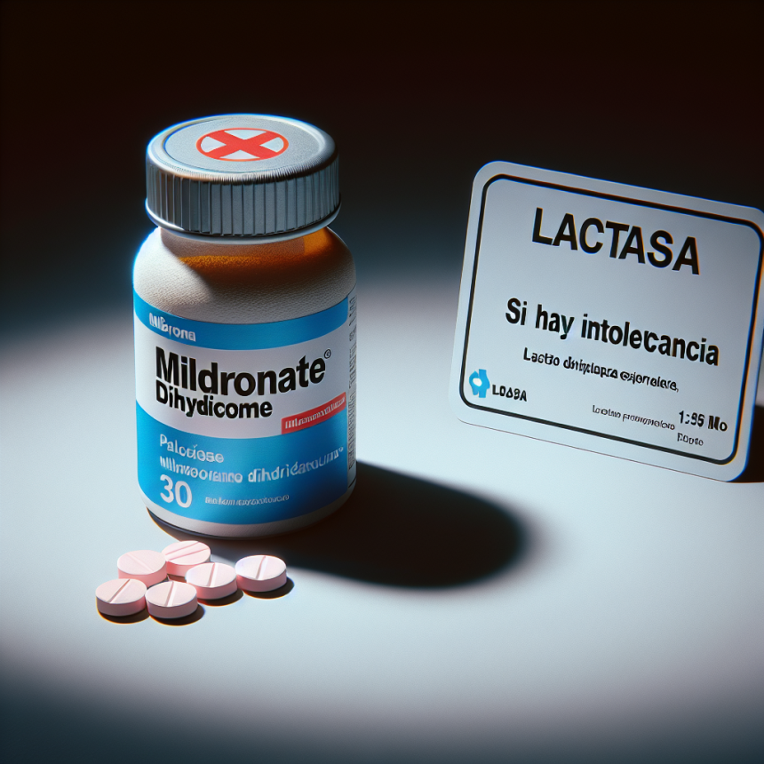 Mildronate Dihydricume y lactasa: si hay intolerancia