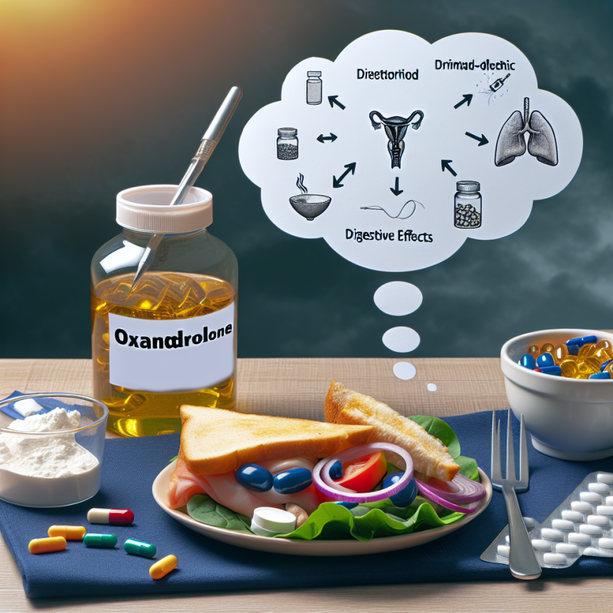 Oxandrolona con dieta alta en grasa: efectos digestivos