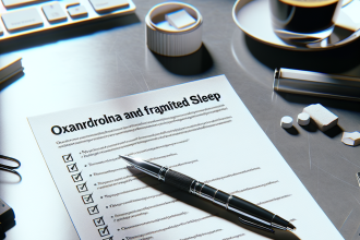 Oxandrolona y sueño fragmentado: checklist